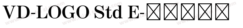 VD-LOGO Std E字体转换
